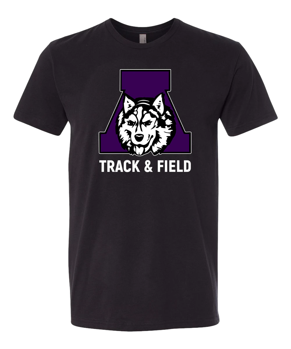 Albany Track & Field - Black T-Shirt - Full Front