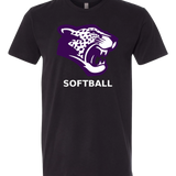 Truman Softball - Black T-Shirt - Full Front