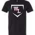 Wisconsin Lutheran Baseball - Black T-Shirt - Full Front