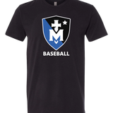 Stella Maris Academy Baseball - Black T-Shirt - Full Front