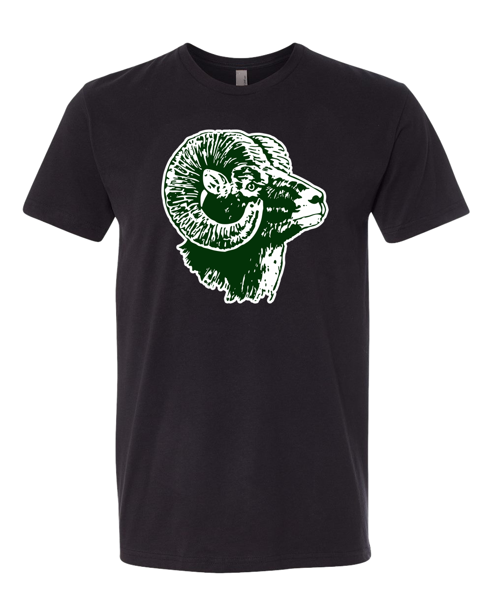 Roseau Baseball and Softball - Black T-Shirt - Full Front