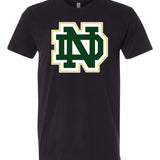 Notre Dame Hockey Example - Black T-Shirt - Full Front