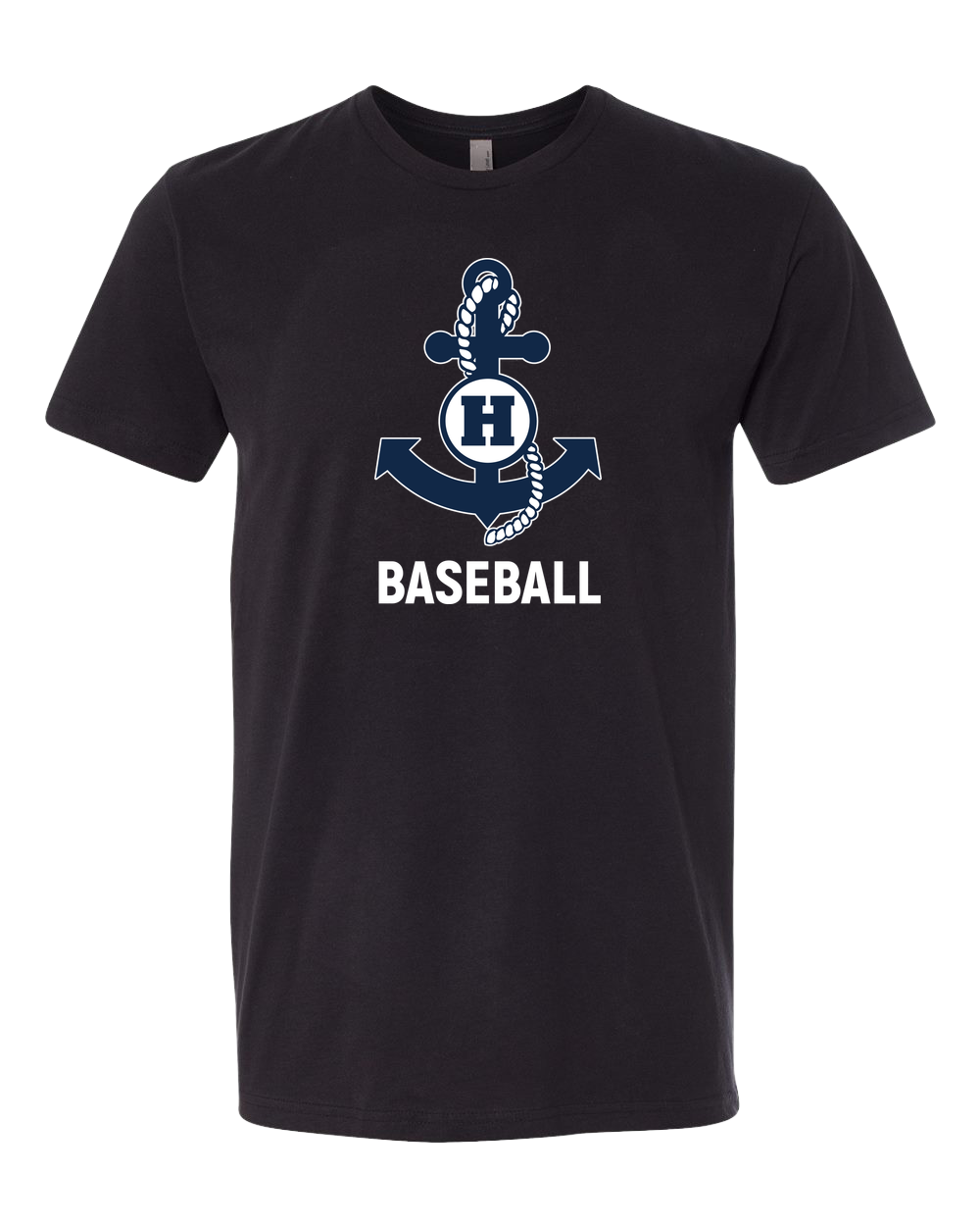 Hibbing Baseball - Black T-Shirt - Full Front