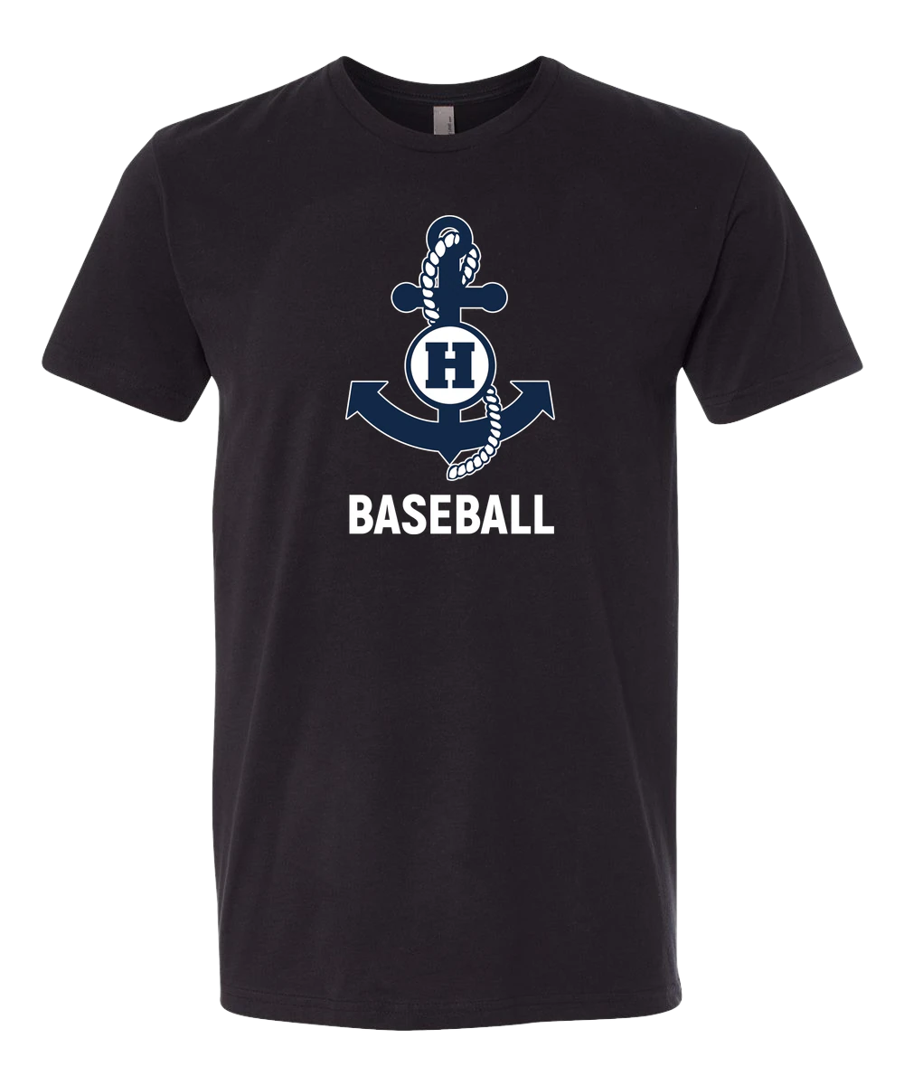Hibbing Baseball - Black T-Shirt - Full Front