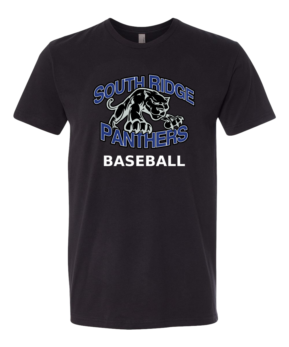 South Ridge Baseball - Black T-Shirt - Full Front