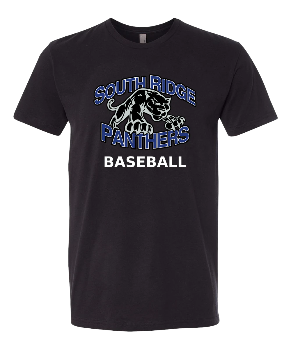 South Ridge Baseball - Black T-Shirt - Full Front