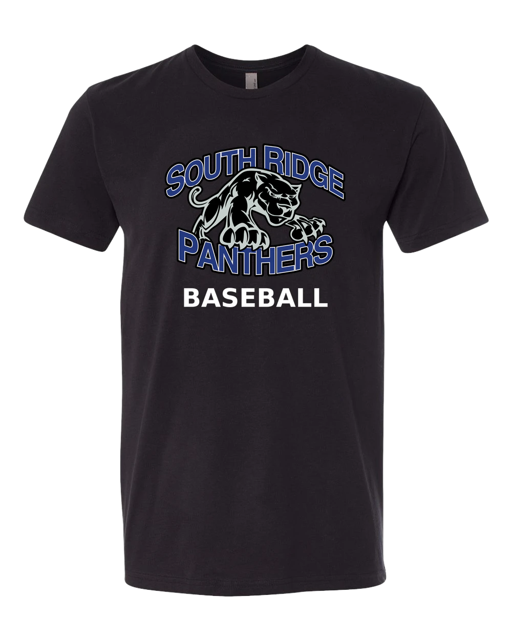 South Ridge Baseball - Black T-Shirt - Full Front