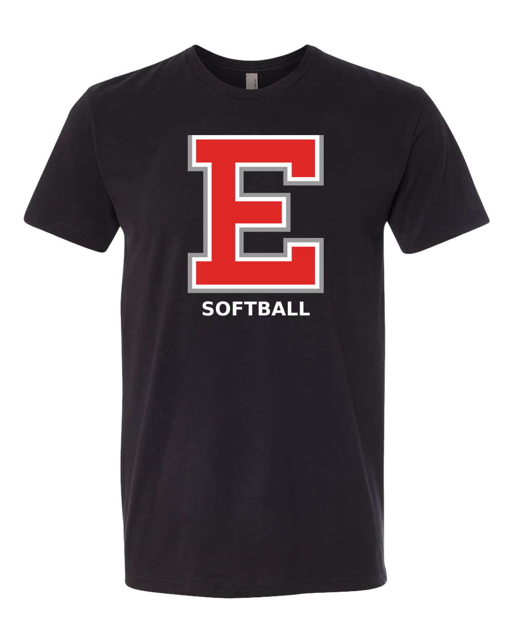 Duluth East Softball - Black T-Shirt - Full Front