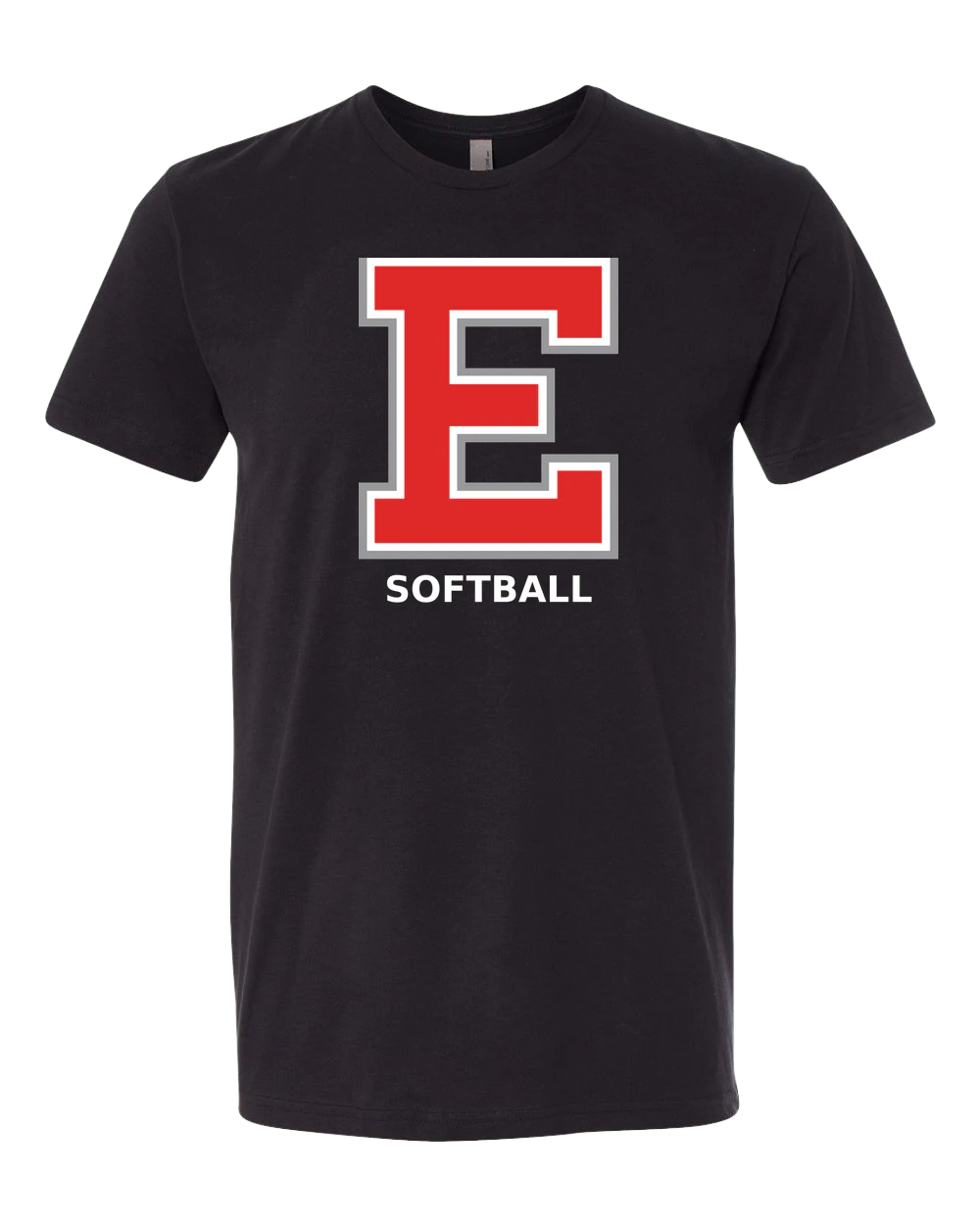 Duluth East Softball - Black T-Shirt - Full Front