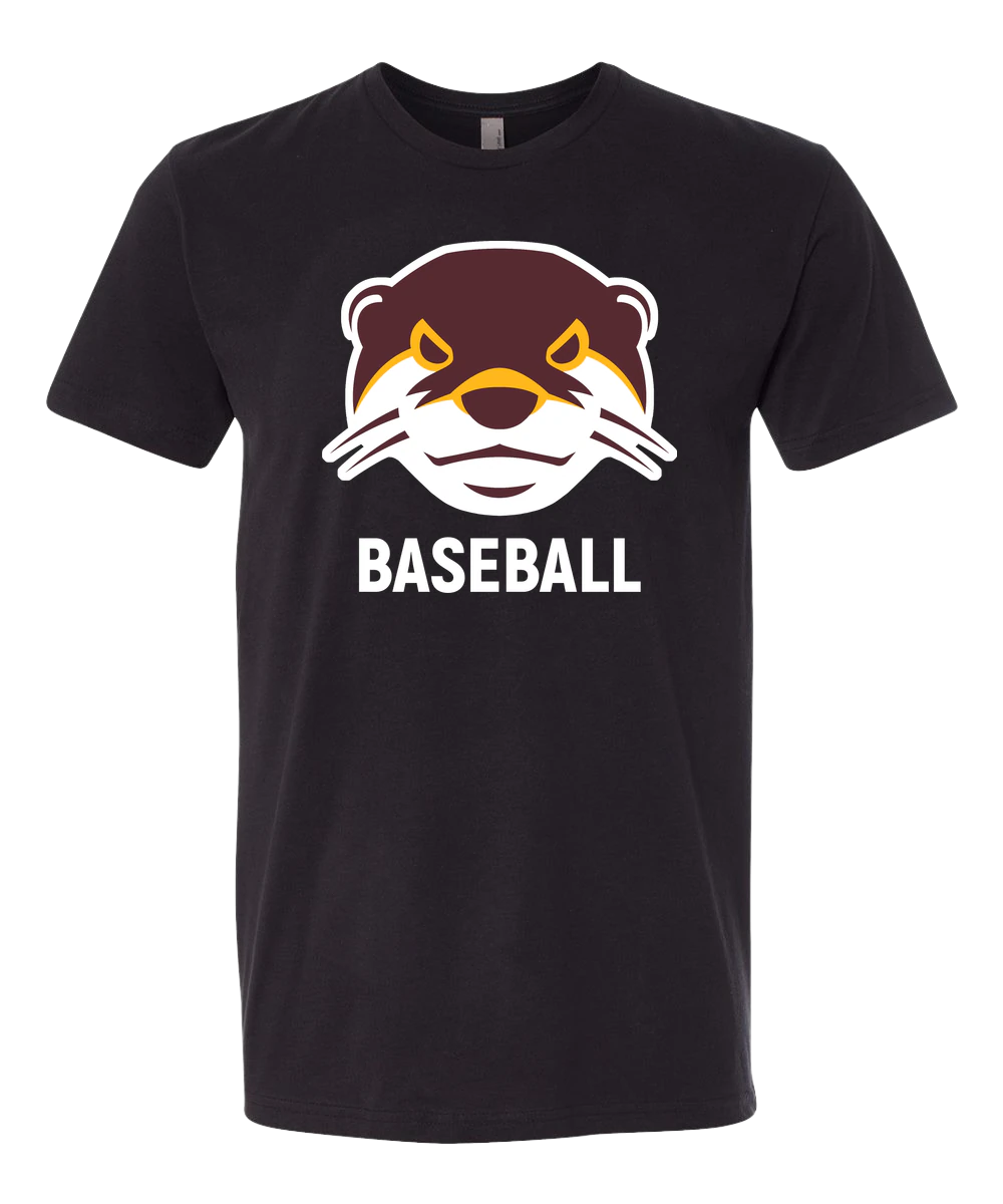 Fergus Falls Baseball - Black T-Shirt - Full Front