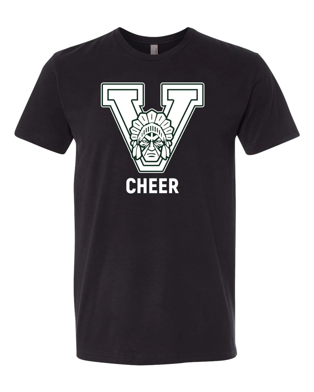 Xavier Football - Black T-Shirt - Full Front