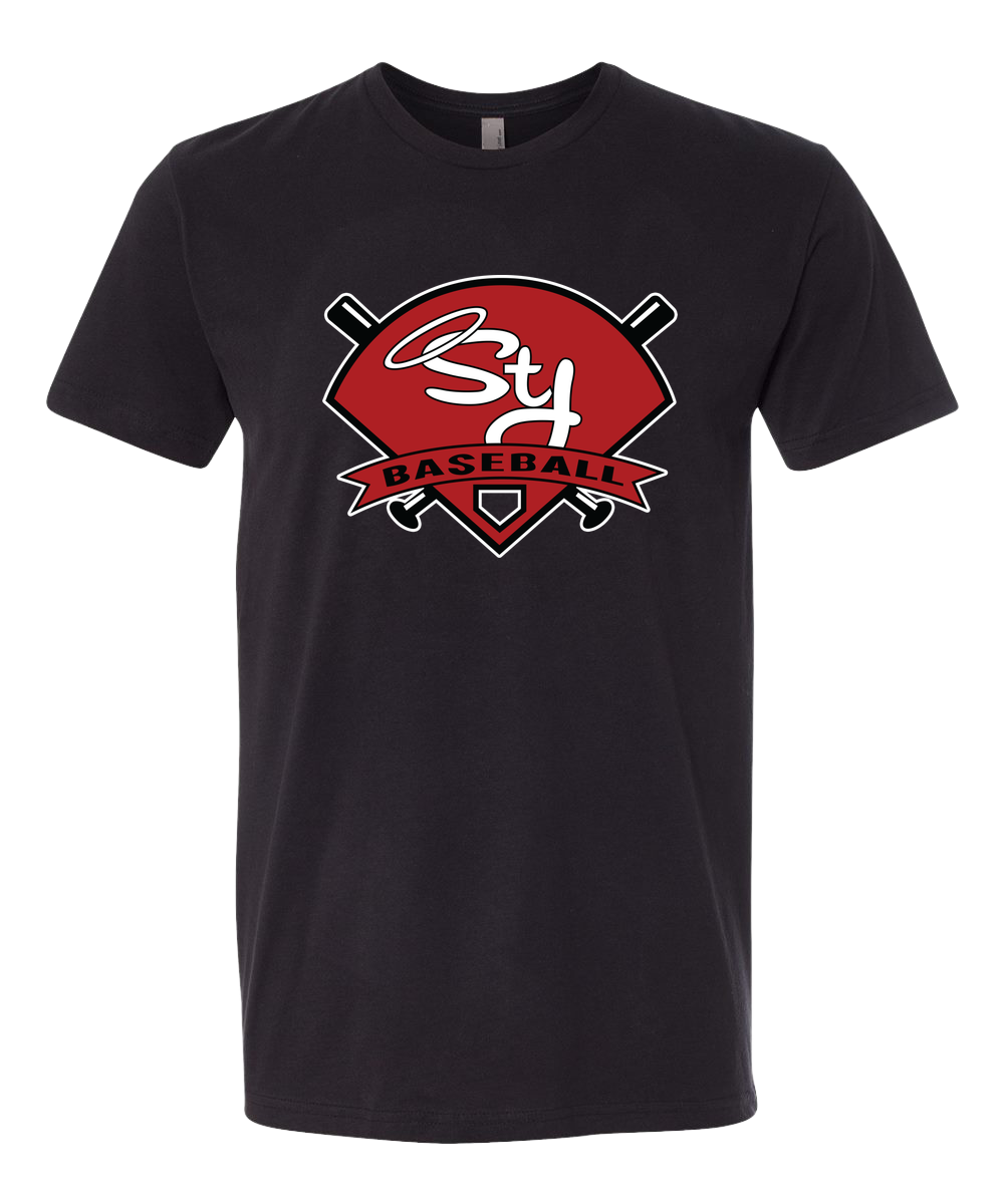 St. James Baseball - Black T-Shirt - Full Front