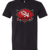 St. James Baseball - Black T-Shirt - Full Front