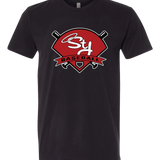 St. James Baseball - Black T-Shirt - Full Front
