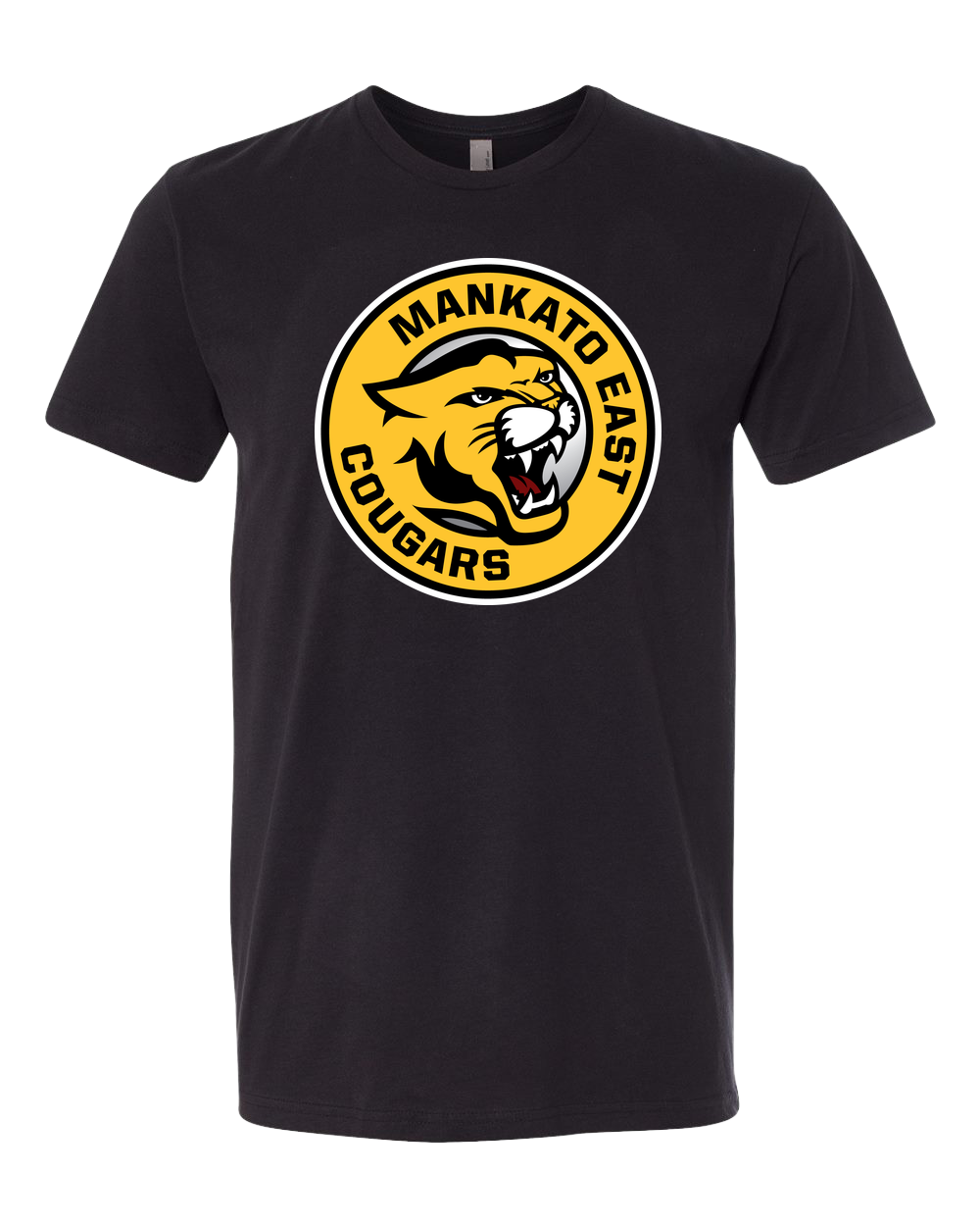 Mankato East Spring - Black T-Shirt - Full Front