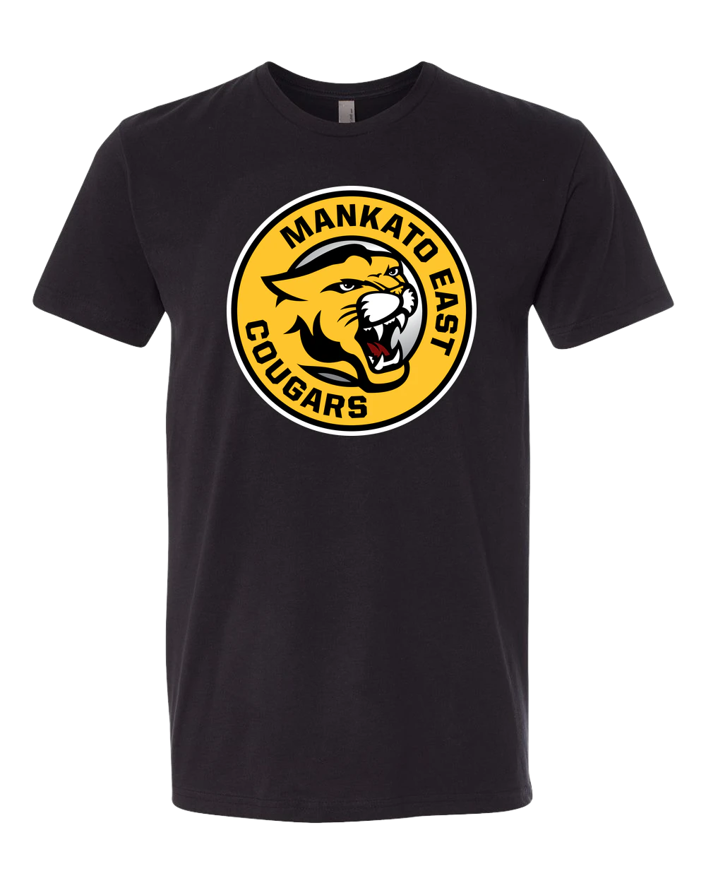 Mankato East Spring - Black T-Shirt - Full Front