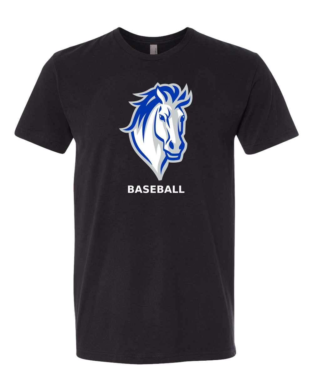 Mora Baseball - Black T-Shirt - Full Front