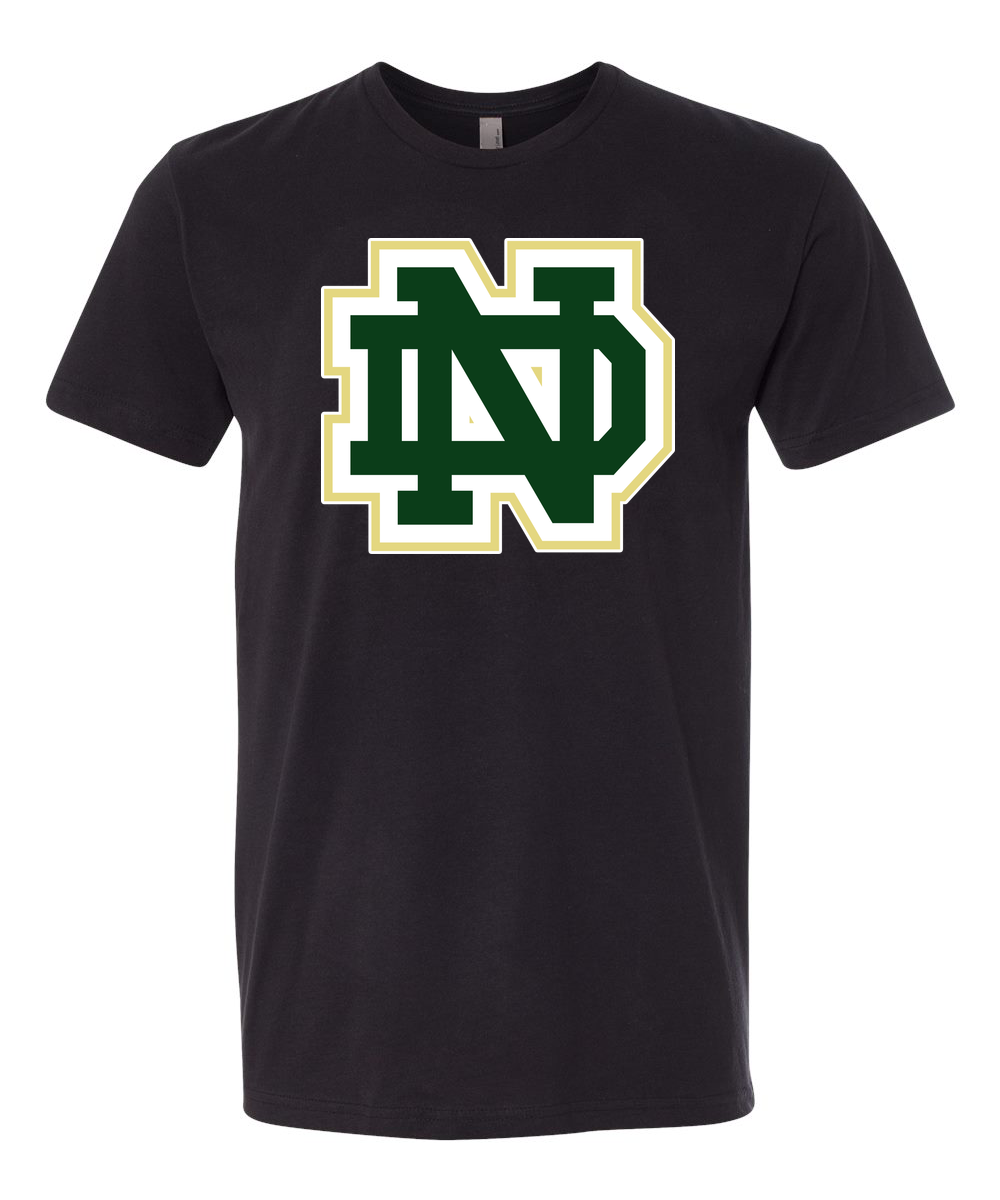 Knights Performance Tee — Black with crest