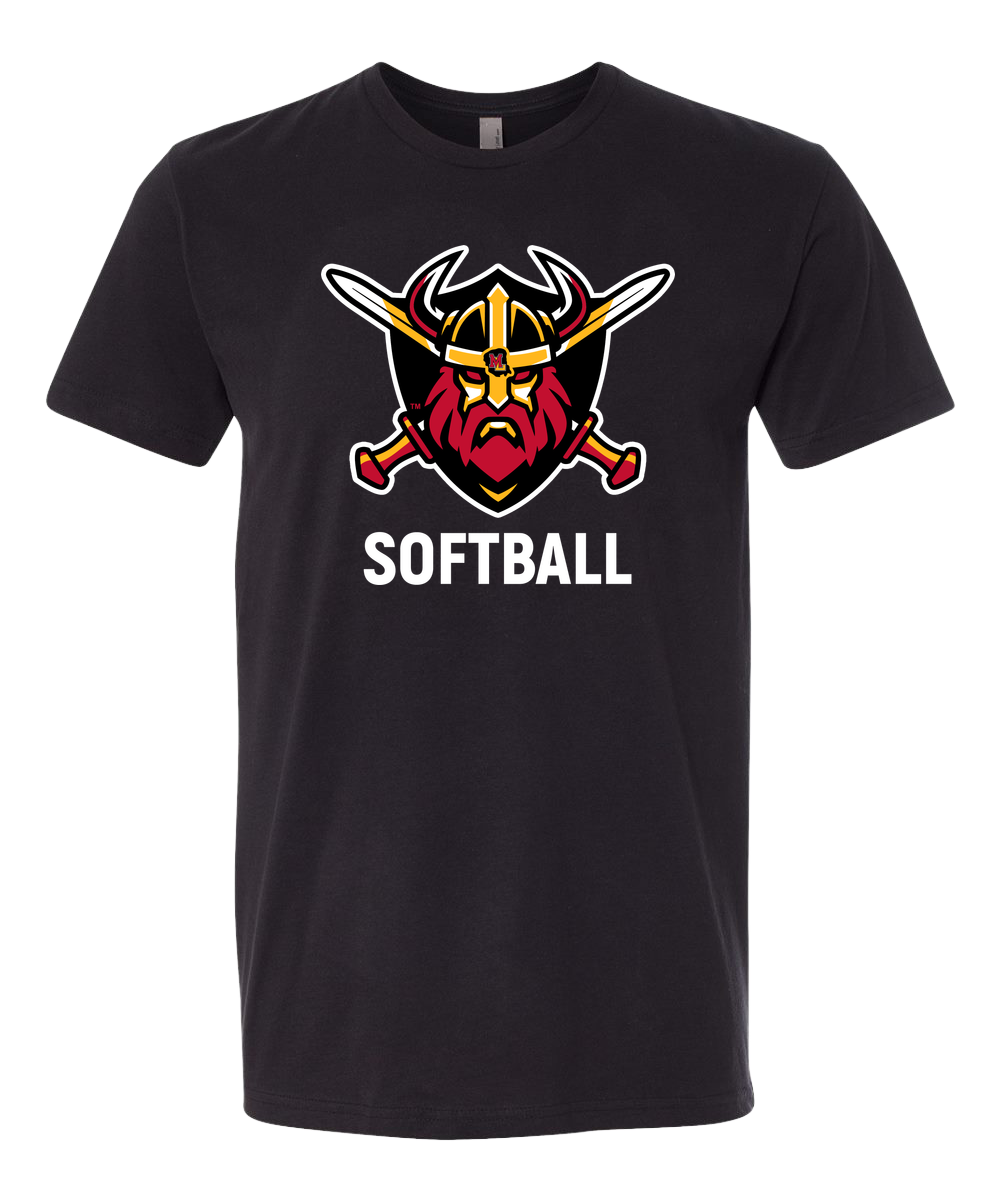 Mille Lacs Softball - Black T-Shirt - Full Front