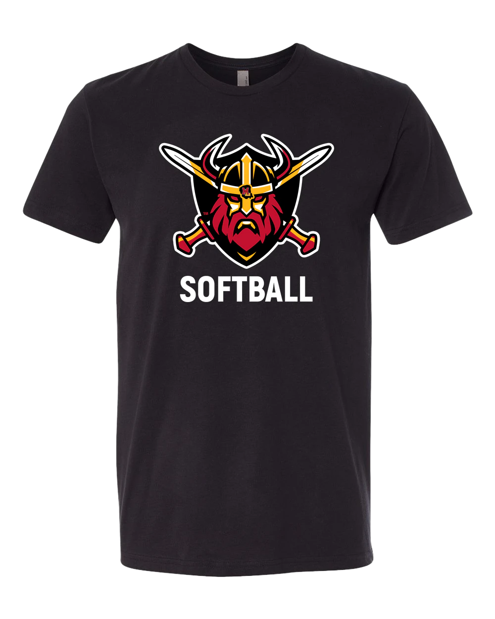 Mille Lacs Softball - Black T-Shirt - Full Front