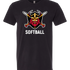 Mille Lacs Softball - Black T-Shirt - Full Front