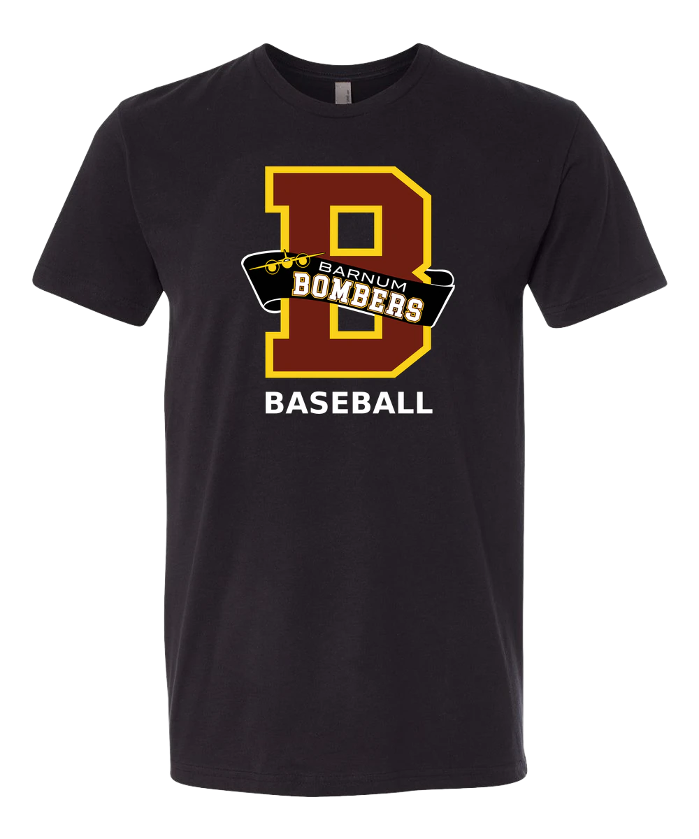Barnum Baseball - Black T-Shirt - Full Front