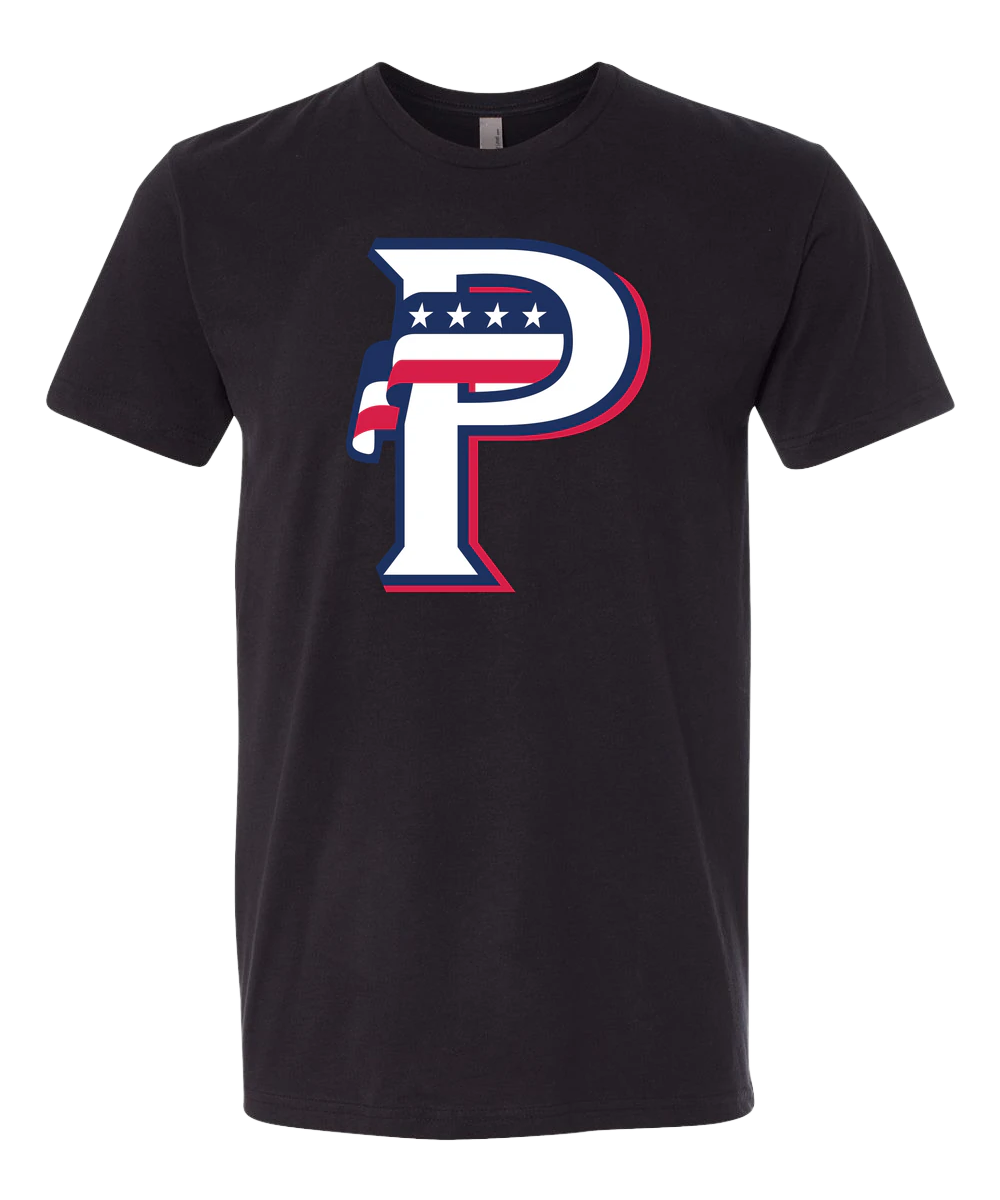USA BASEBALL - Black T-Shirt - Full Front