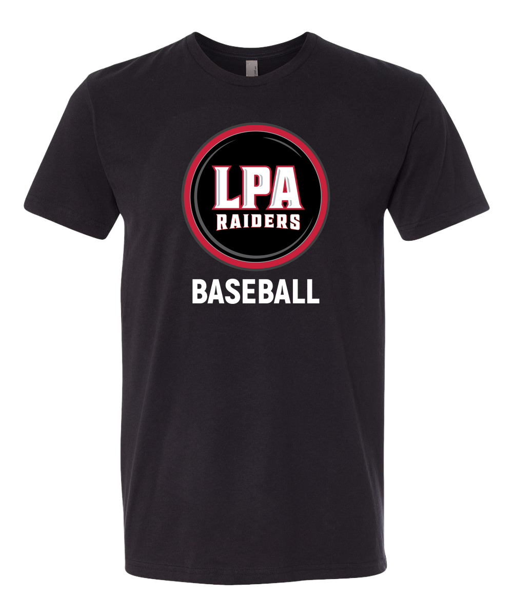 LPA BASEBALL - Black T-Shirt - Full Front