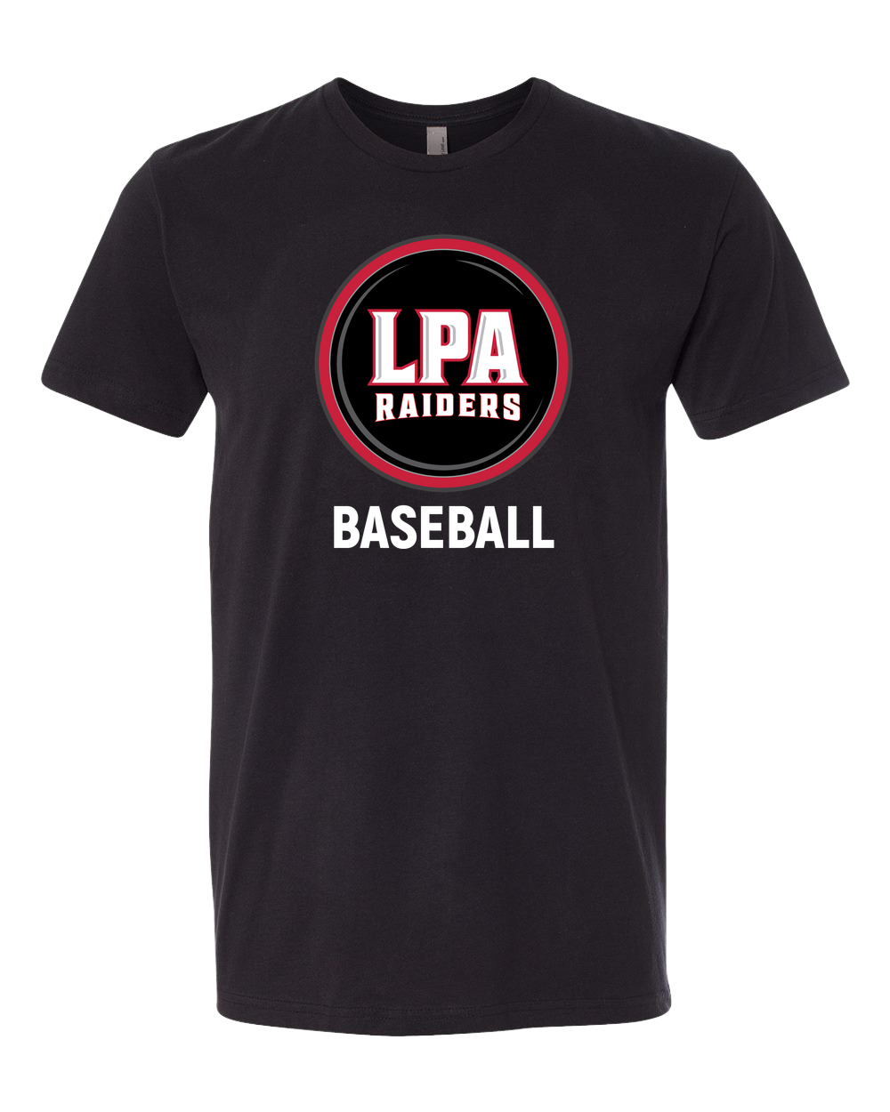 LPA BASEBALL - Black T-Shirt - Full Front