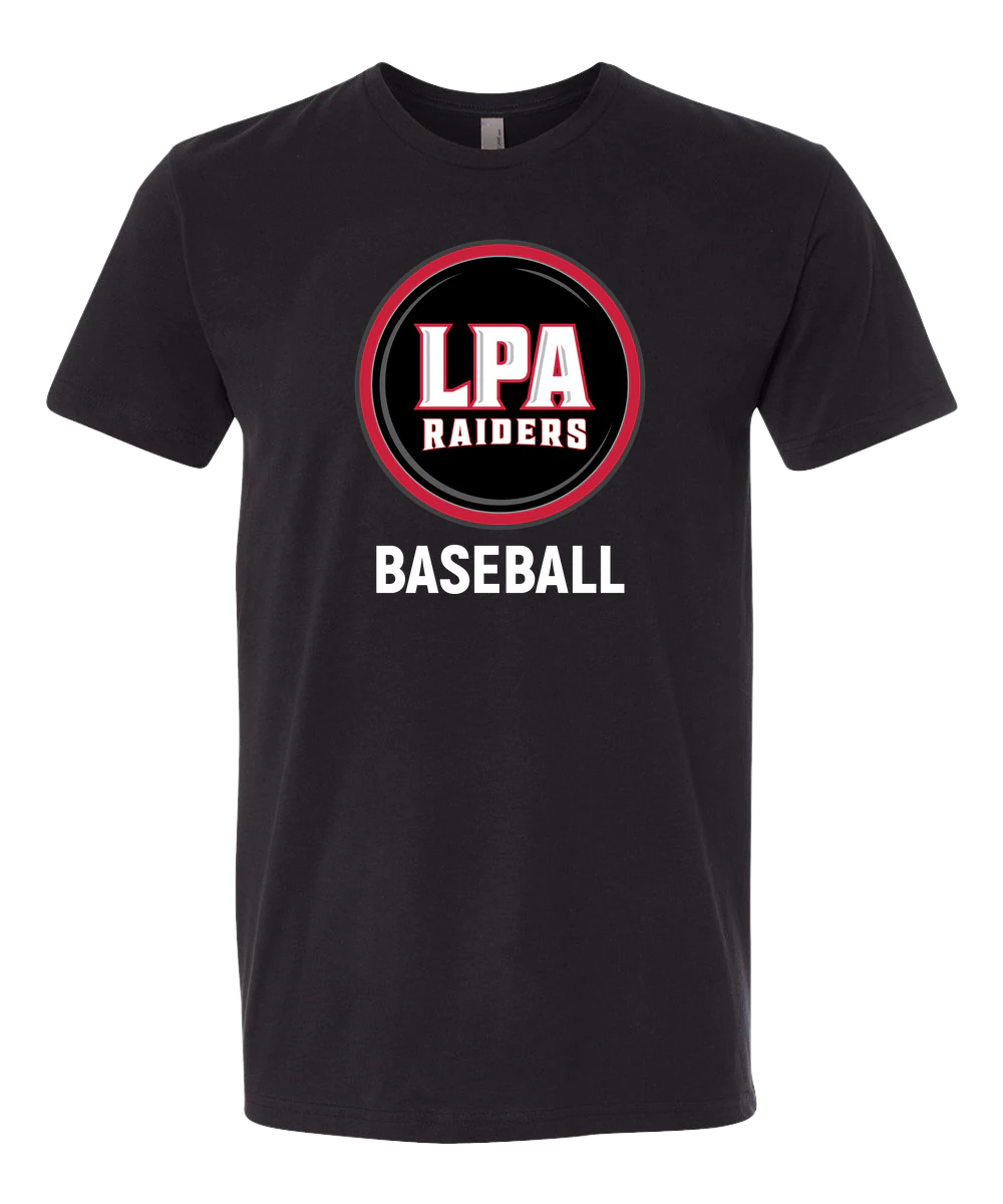 LPA BASEBALL - Black T-Shirt - Full Front