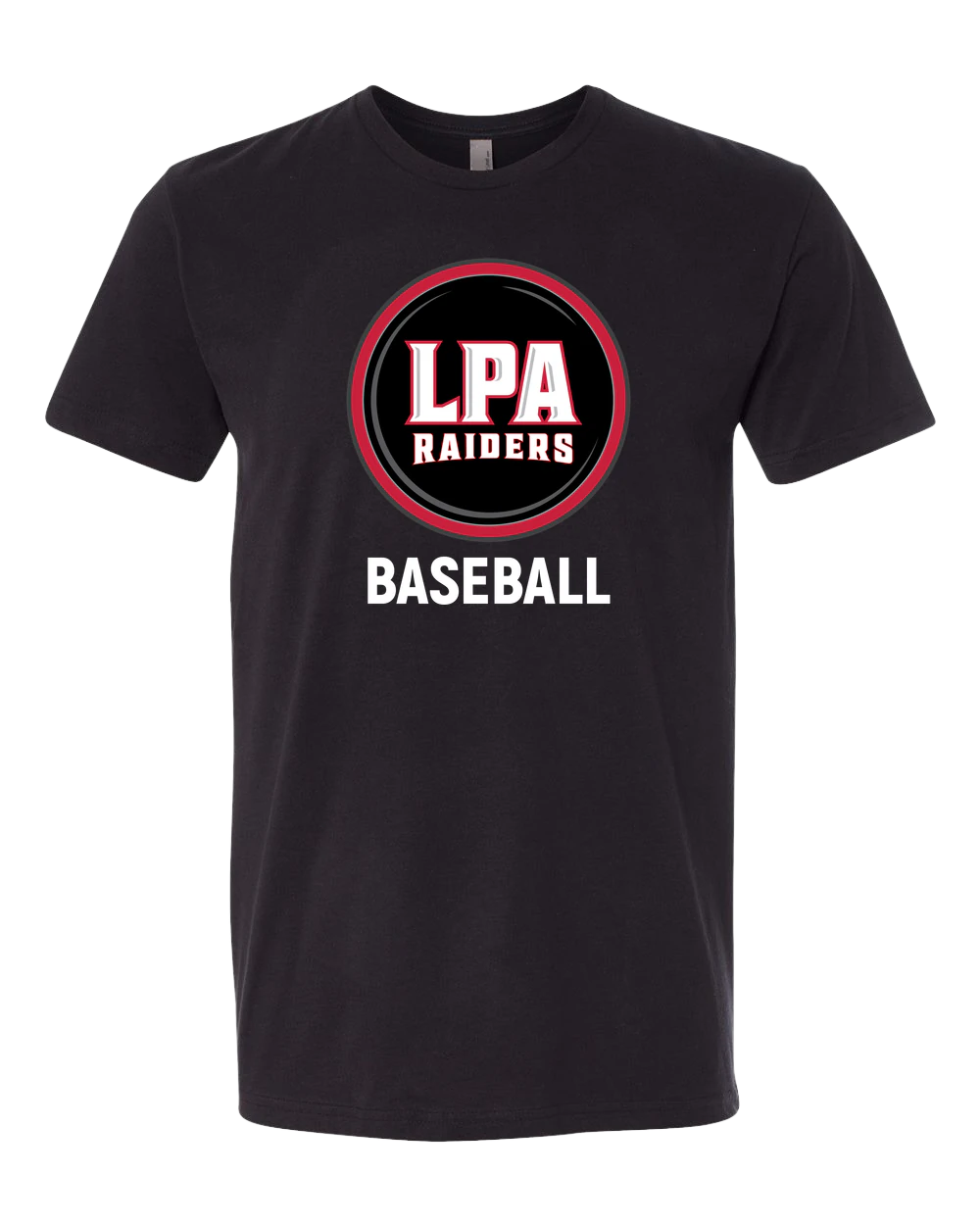 LPA BASEBALL - Black T-Shirt - Full Front