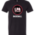LPA BASEBALL - Black T-Shirt - Full Front