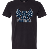 Abingdon Football - Black T-Shirt - Full Front