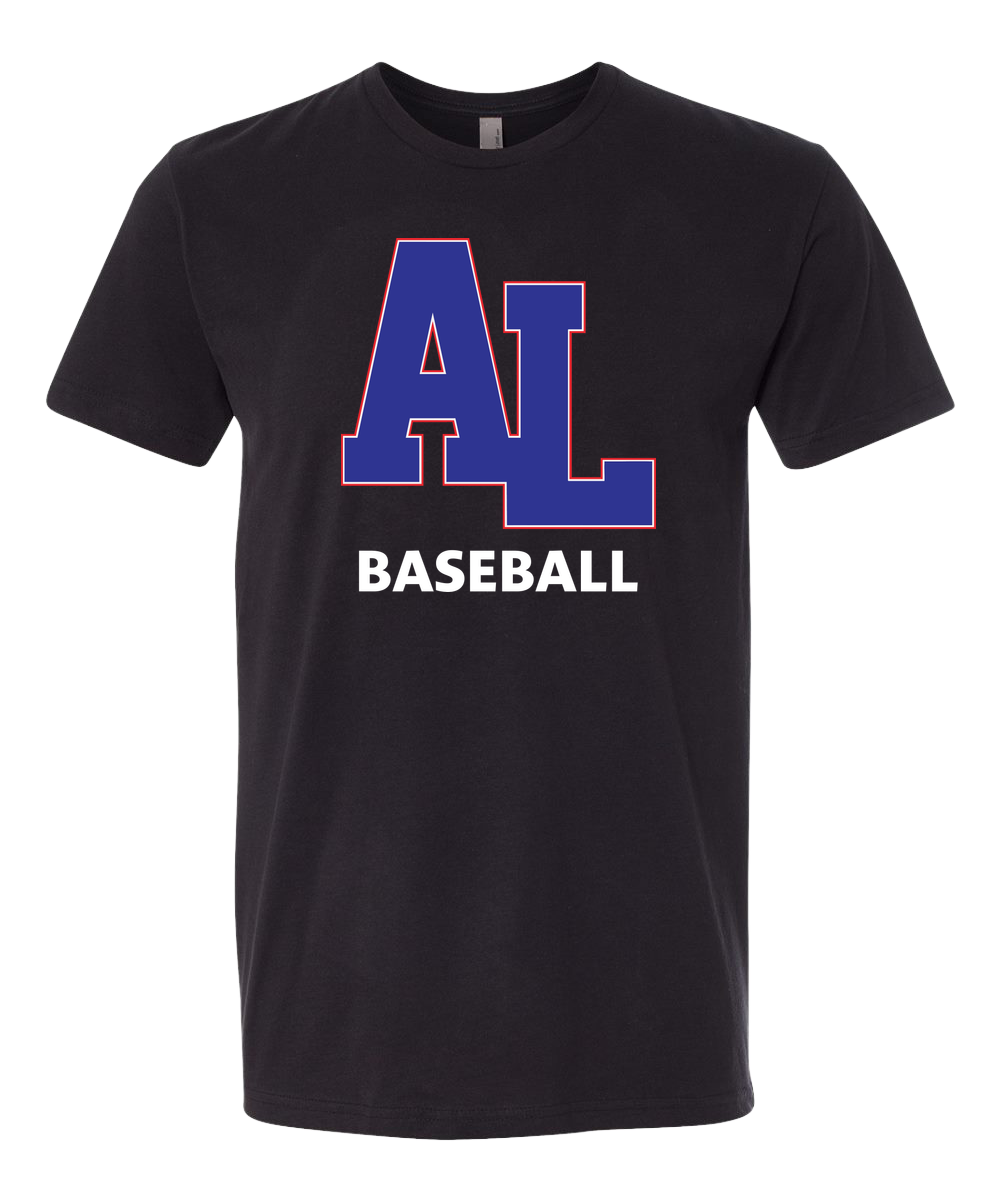 Albert Lea Baseball - Black T-Shirt - Full Front