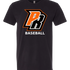 Park Rapids Baseball - Black T-Shirt - Full Front