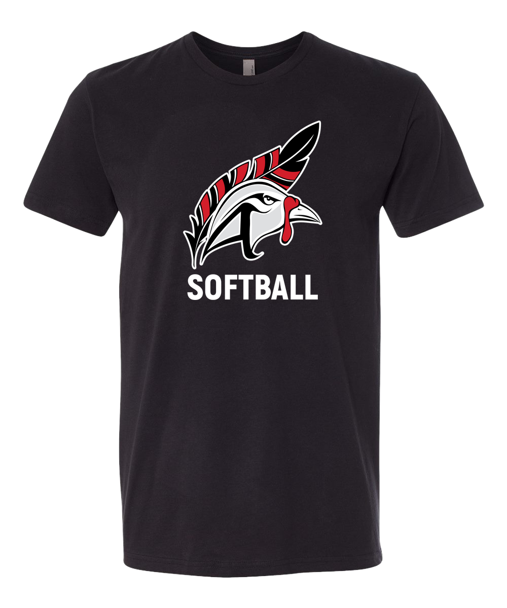 Aitkin Softball - Black T-Shirt - Full Front