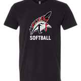 Aitkin Softball - Black T-Shirt - Full Front
