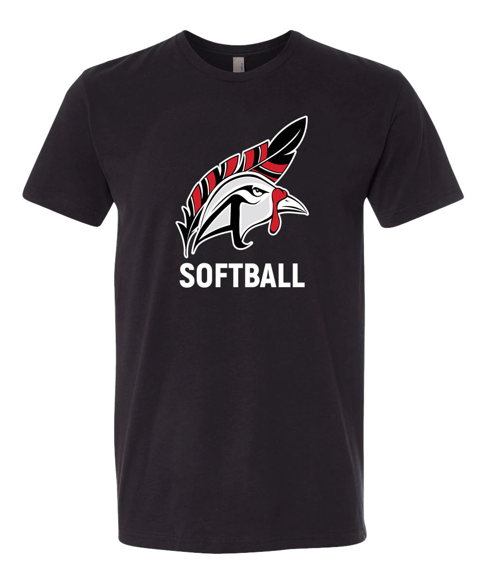 Aitkin Softball - Black T-Shirt - Full Front