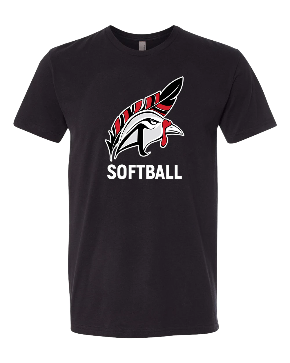 Aitkin Softball - Black T-Shirt - Full Front
