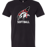Aitkin Softball - Black T-Shirt - Full Front