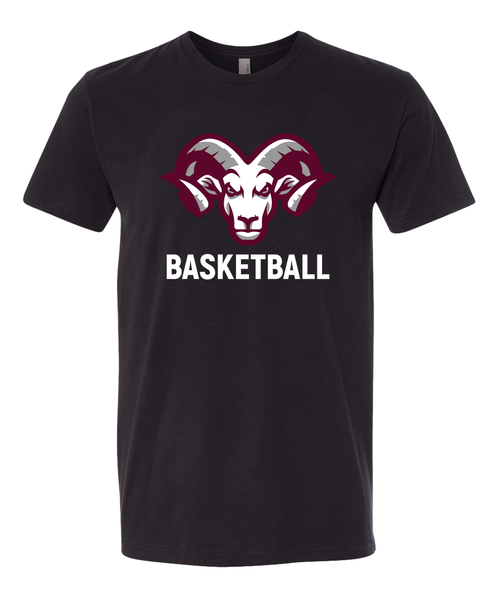 Riverview Basketball - Black T-Shirt - Full Front