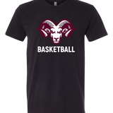 Riverview Basketball - Black T-Shirt - Full Front