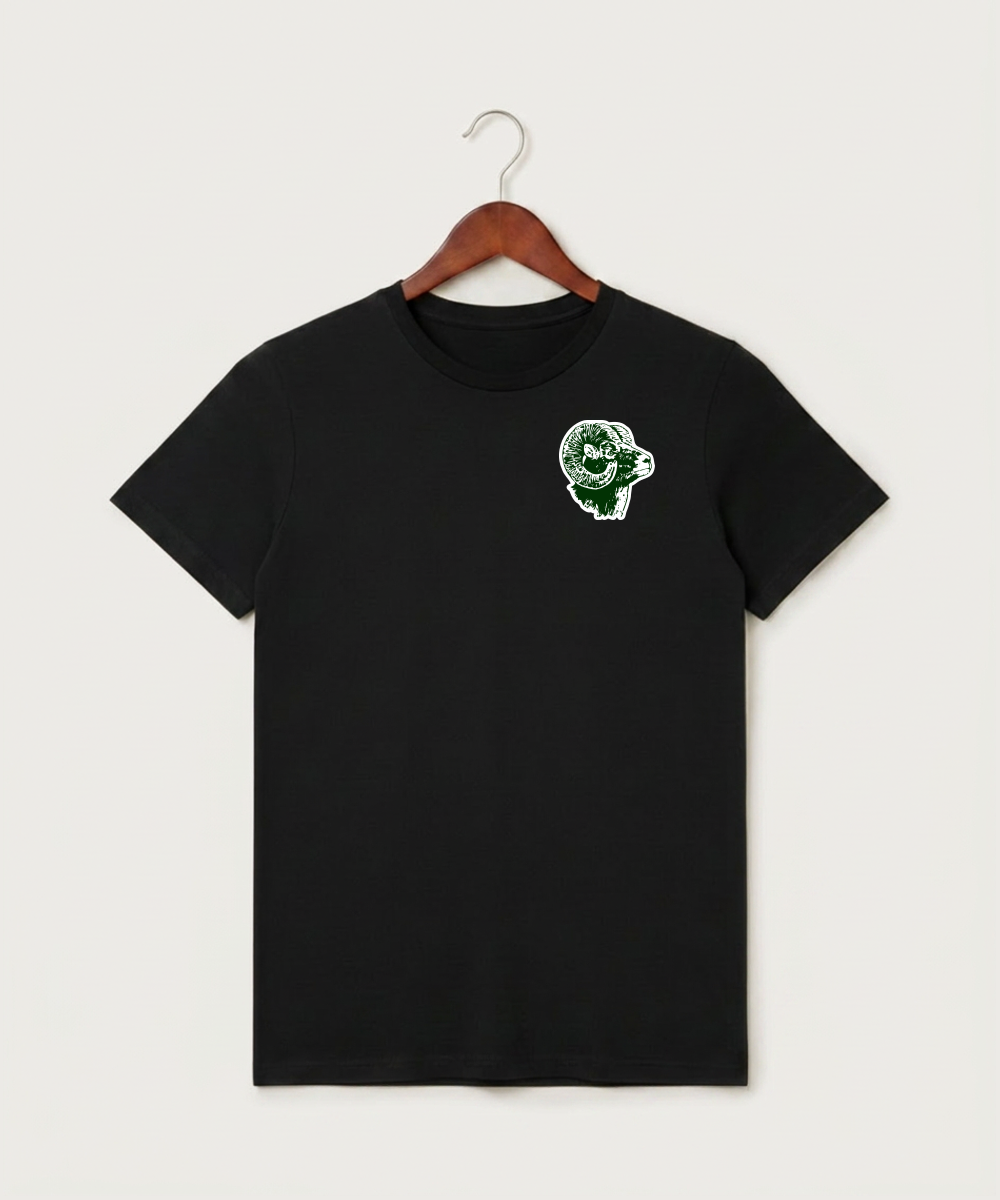 Roseau High School Football (Boys) - Black T-Shirt - Left Chest