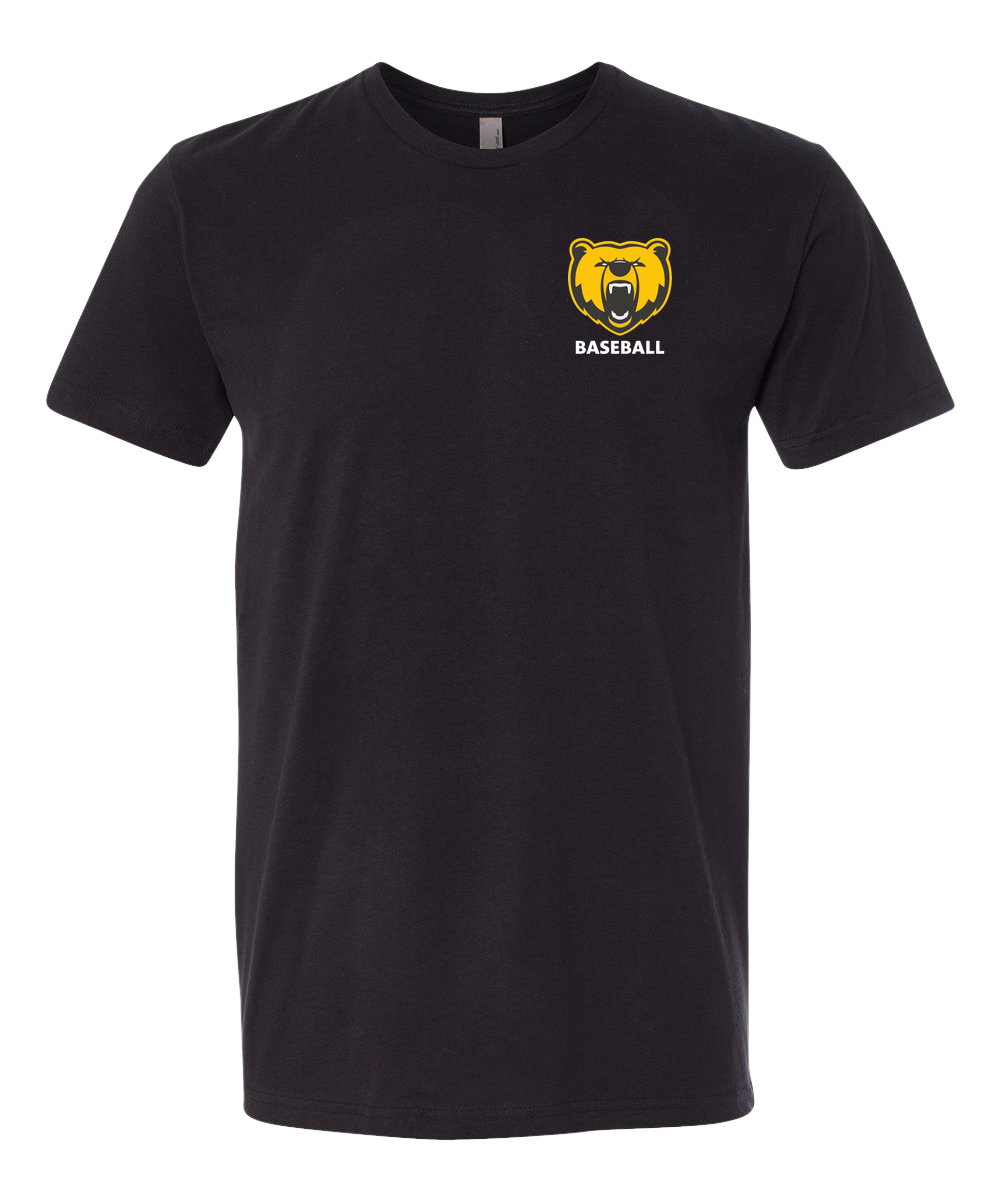 Byron Baseball - Black T-Shirt - Left Chest