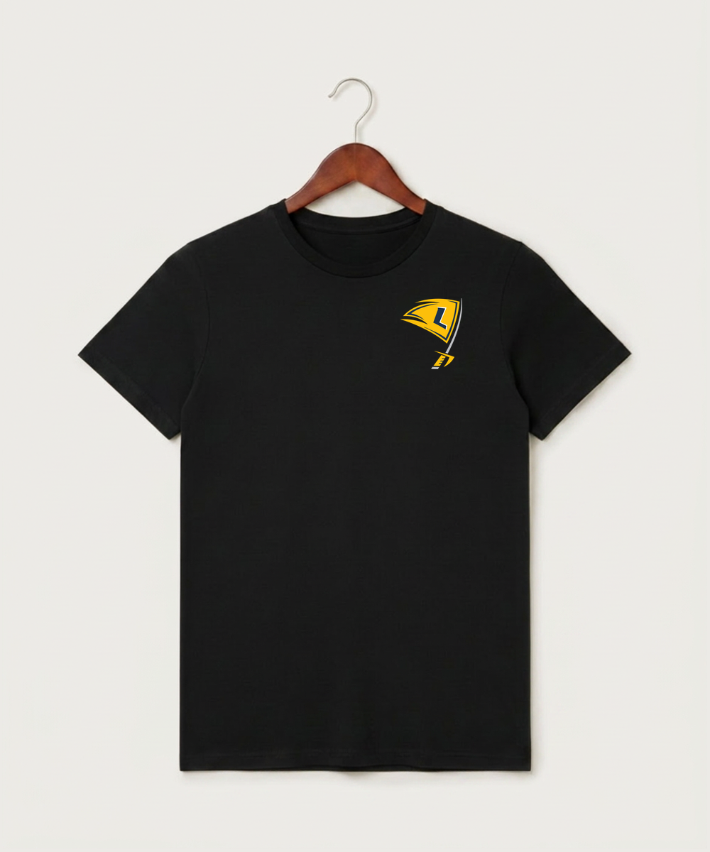 Howard Lake Waverly Winsted High School Football (Boys) - Black T-Shirt - Left Chest