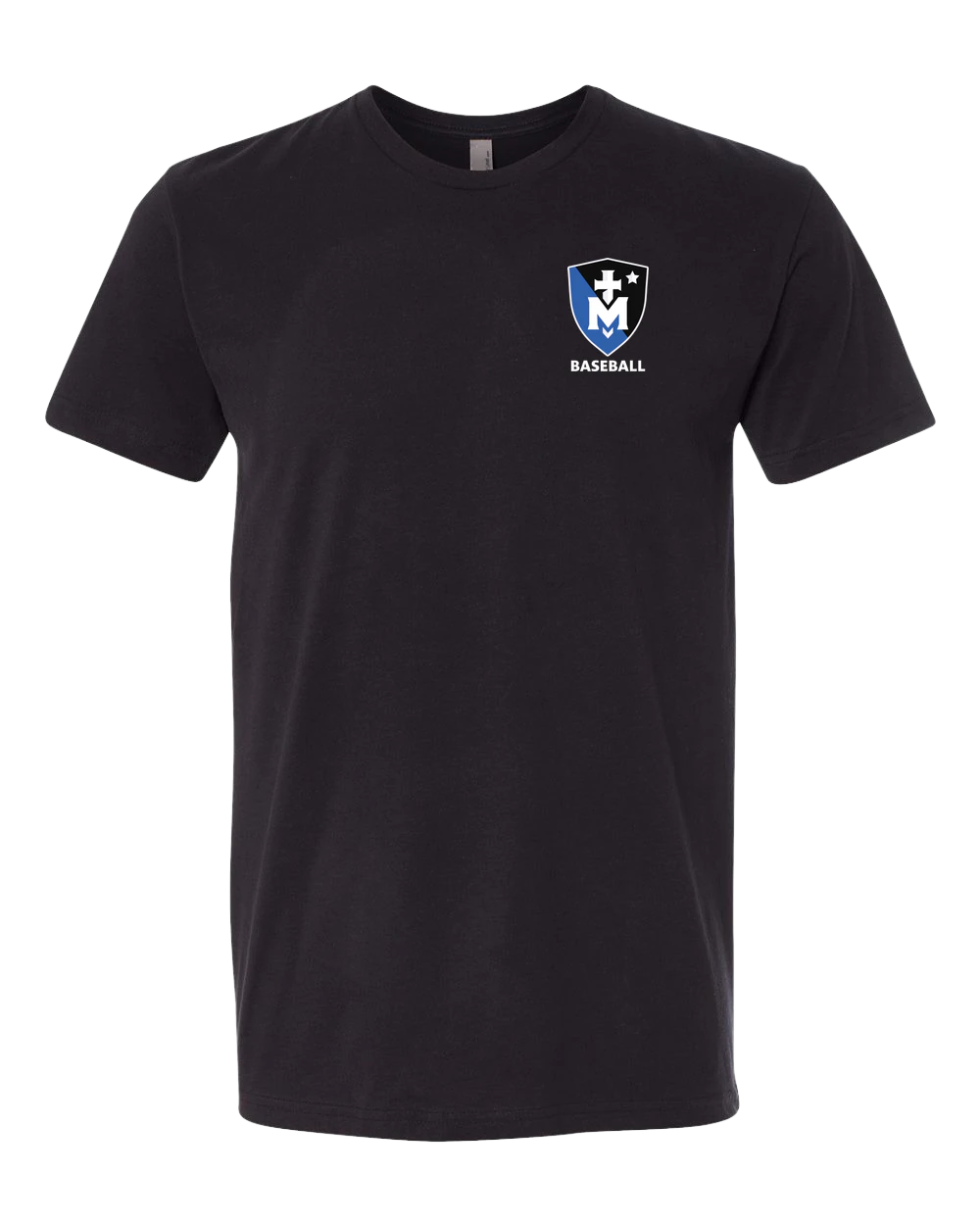 Stella Maris Academy Baseball - Black T-Shirt - Left Chest