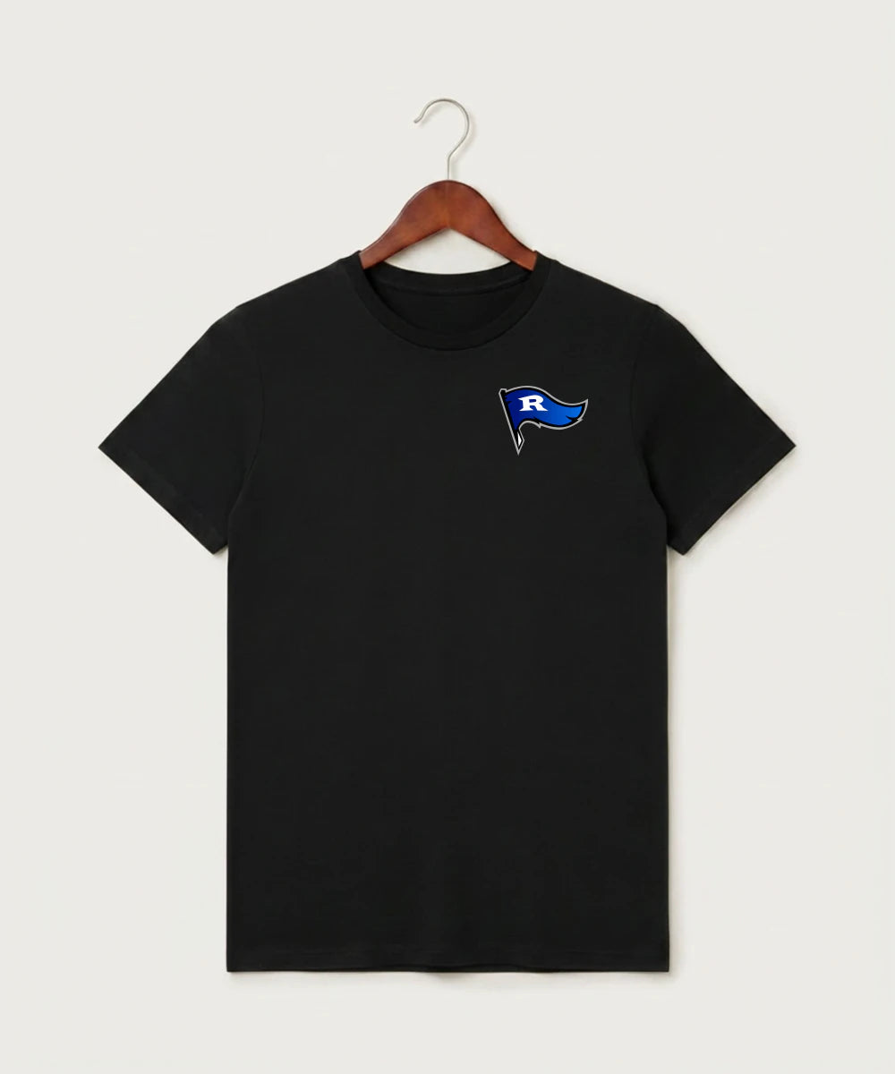 Red Lake County Central Football (Boys) - Black T-Shirt - Left Chest