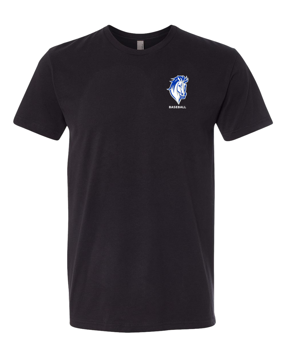 Mora Baseball - Black T-Shirt - Left Chest
