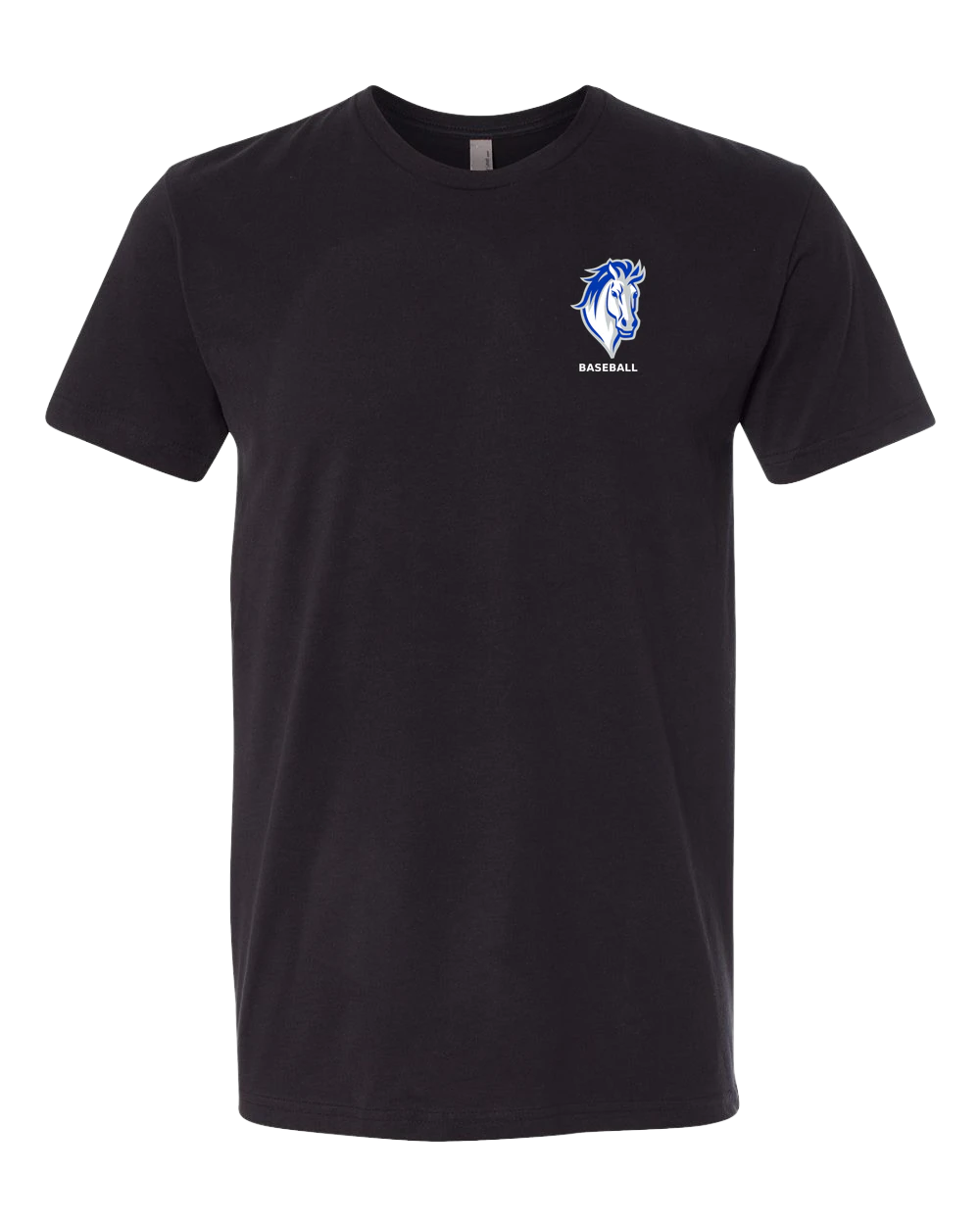 Mora Baseball - Black T-Shirt - Left Chest