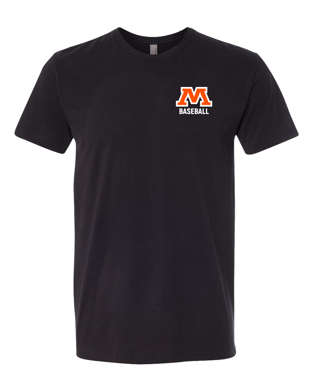 Moorhead Baseball - Black T-Shirt - Left Chest